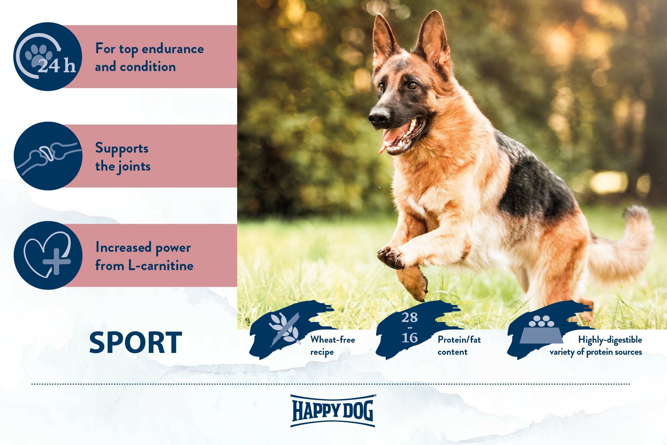 happy dog sport τροφη για σκύλους petwithlove