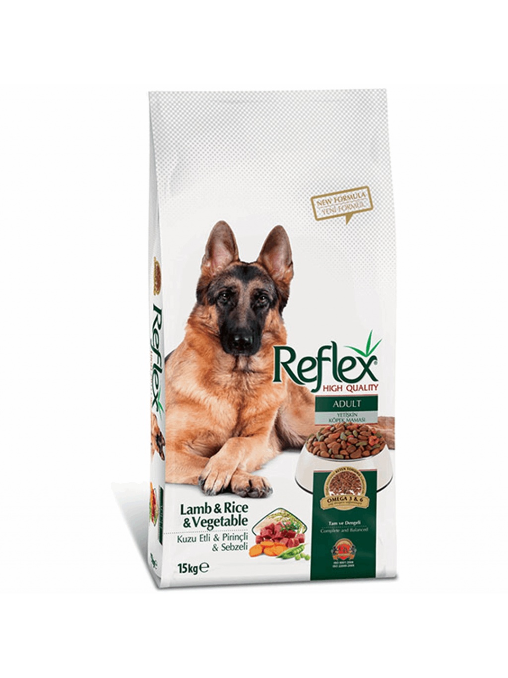 Reflex Adult Αρνί, Ρύζι & Λαχανικά 15KG για Ενήλικες Σκύλους