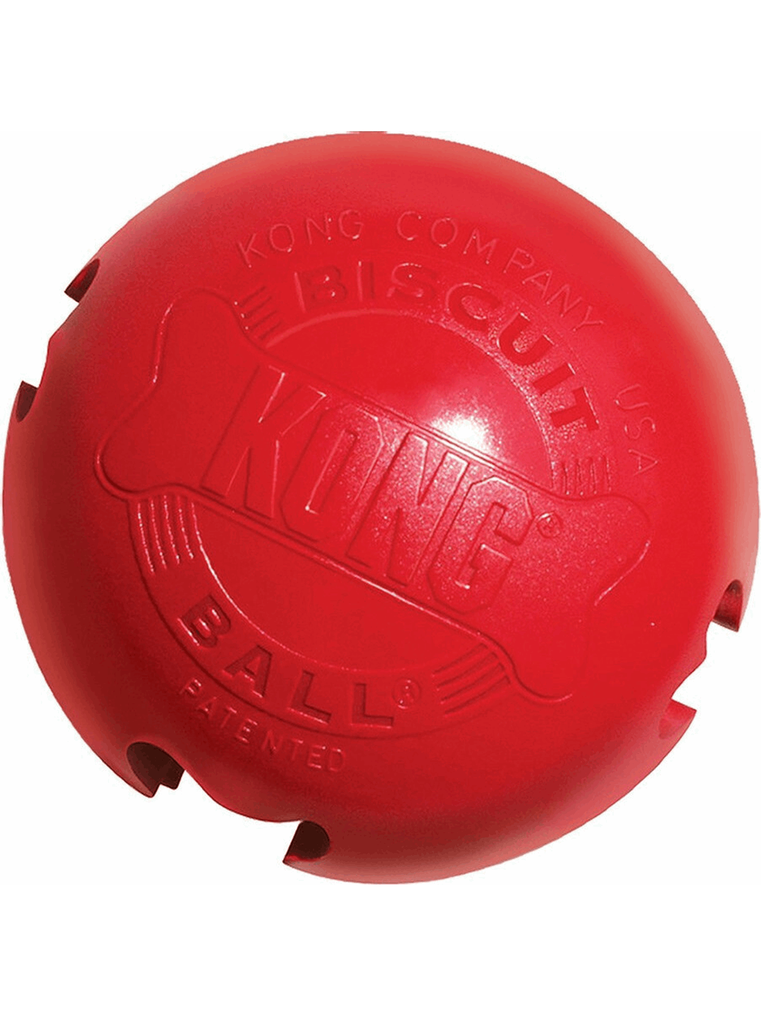 Παιχνίδια: Kong Biscuit Ball Παιχνίδι Σκύλου Μασητικό Large 10cm κοκκινο