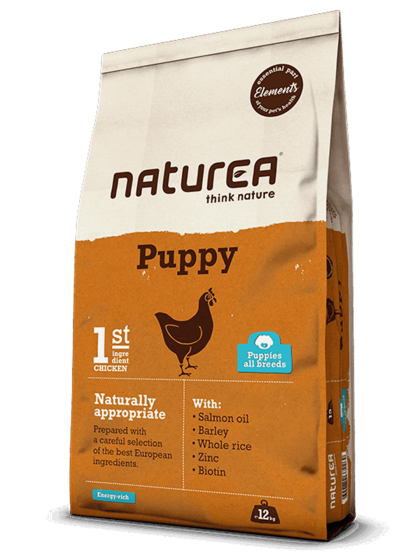 Naturea Elements Puppy Chicken 12kg  + ΔΩΡΟ Κουβάς Αποθήκευσης Τροφής & Δοσομετρητής