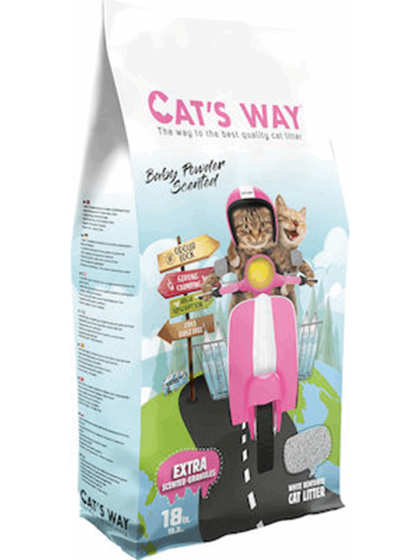 Cat's Way Αμμος Μπετονίτη Παιδική Πουδρα 18lt