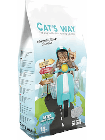 Cat's Way Αμμος Μπετονίτη Σαπούνι Μασσαλιας 18lt
