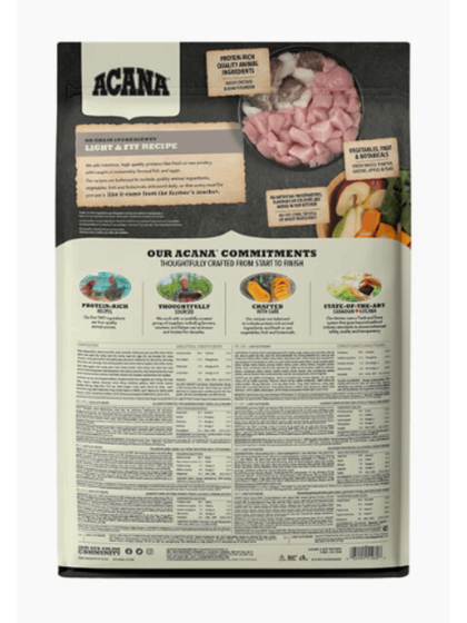 Acana Dog Light & Fit Recipe11,4kg ξηρά τροφή διαίτης για ενήλικους υπέρβαρους σκύλους