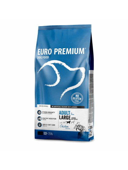 Europremium Large Adult Κοτόπουλο Ρύζι  12kg + ΔΩΡΟ ΛΑΔΙ ΣΟΛΟΜΟΥ CELEBRATE FRESHNESS 300ML