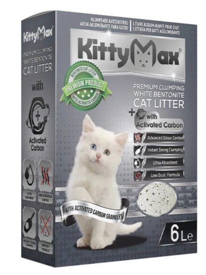 Kitty Max Αμμος Γατας Ενεργού Άθρακα 6lit