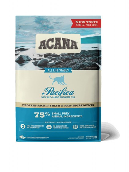 Acana Cat Pacifica 1,8kg ξηρά τροφή για γάτες και γατάκια με φρέσκια ρέγκα και σαρδέλα