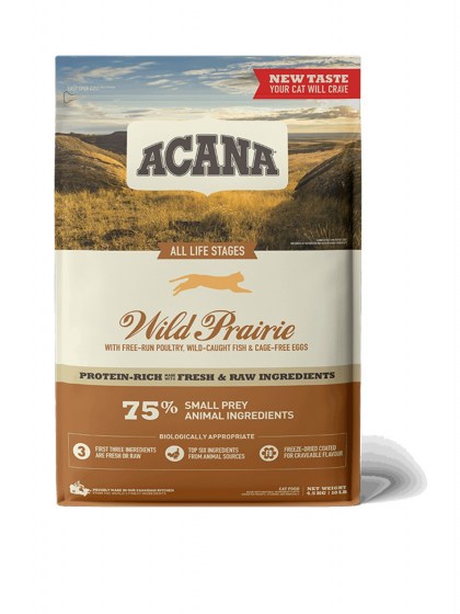 Acana Cat Wild Prairie 1,8kg ξηρά τροφή για γάτες με κοτόπουλο, γαλοπούλα και ρέγκα