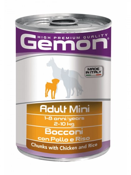 GEMON Chunks with Chicken and Rice - Adult Mini 415g