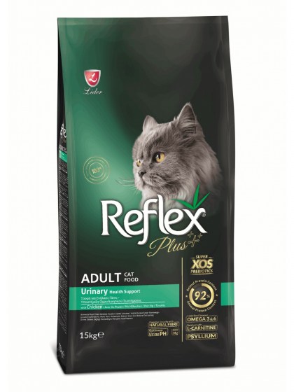 Reflex Plus Cat Adult Urinary Ξηρά Τροφή για Ενήλικες Γάτες με Ευαίσθητο Ουροποιητικό με Κοτόπουλο 15kg