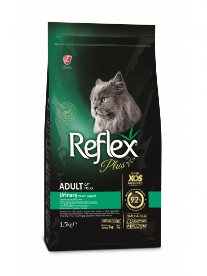 Reflex Plus Cat Adult Urinary Ξηρά Τροφή για Ενήλικες Γάτες με Ευαίσθητο Ουροποιητικό με Κοτόπουλο 1,5kg