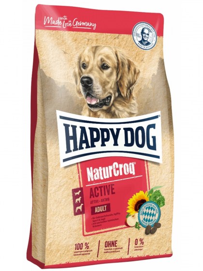 Happy Dog Naturcroq Active 15kg για ενήλικους σκύλους με αυξημένες ανάγκες ενέργειας
