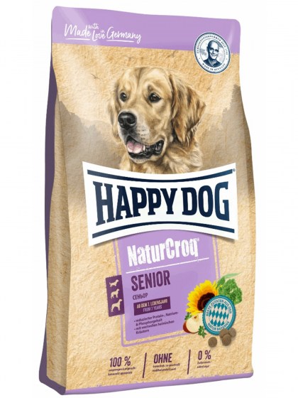 Happy Dog Naturcroq Senior 4kg για ηλικιωμένους σκύλους