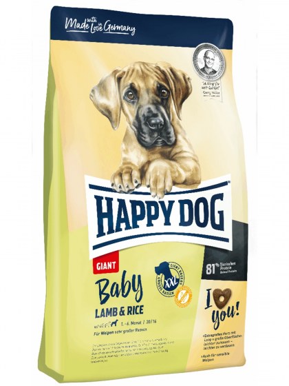 Happy Dog Baby Giant Lamb & Rice 15kg για κουτάβια γιγαντόσωμων σκύλων