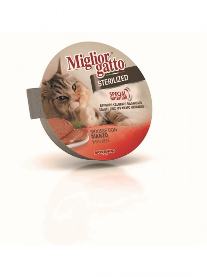 Miglior Gatto Sterilized Mousse Βοδινό 85g