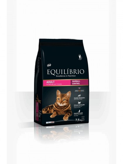 Equilibrio Cat Adult Hairball 2kg + ΔΩΡΟ ΜΑΝΤΗΛΑΚΙΑ ΚΑΘΑΡΙΣΜΟΥ PERFECT CARE 40TMX