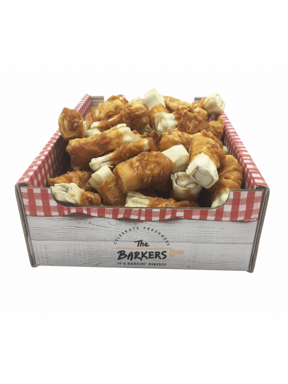 THE BARKERS Pressed Bone with Chicken 12cm 60gr 1TMX