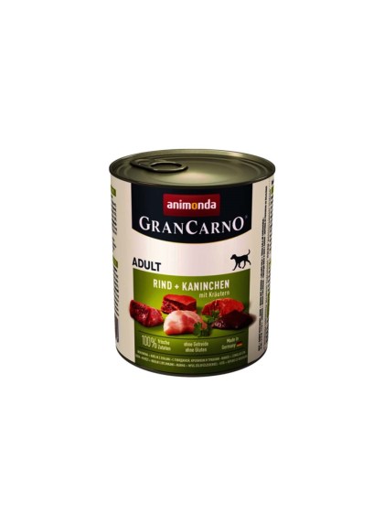 Animonda Gran Carno Adult Κουνέλι Βότανα 800g