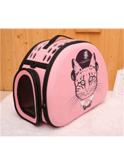 Glee Τσάντα Μεταφοράς Pink Cat 42x28x32cm