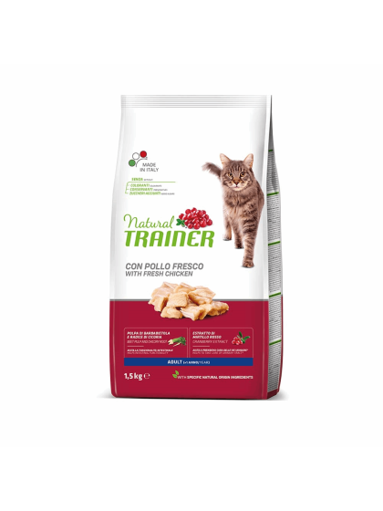  NATURAL TRAINER ADULT ΚΟΤΟΠΟΥΛΟ 1,5kg για ενήλικες και στειρωμένες γάτες