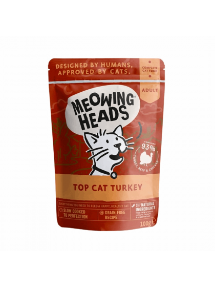 Meowing Heads Top Cat Γαλοπούλα 100g