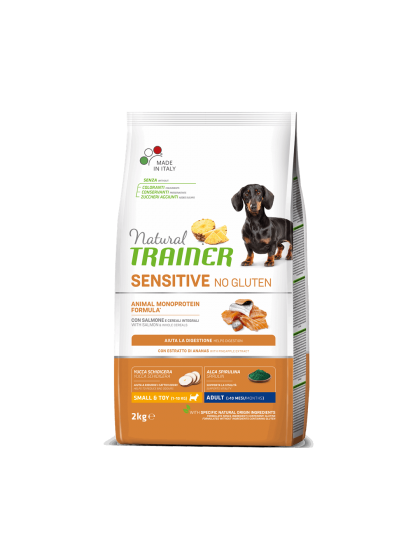 Natural Trainer Sensitive Adult Mini Σολομός 2kg για διατροφικά ευαίσθητους σκύλους