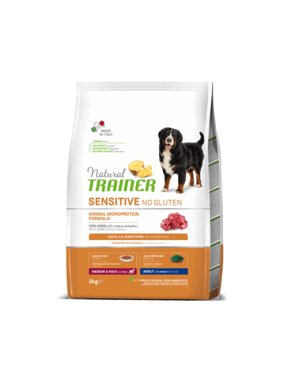 Natural Trainer Sensitive Adult M/M Αρνί 12kg για διατροφικά ευαίσθητους σκύλους