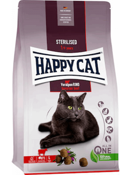 Happy Cat Adult Sterilised Βοδινό 300g