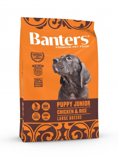 BANTERS PUPPY LARGE CHICKEN & RICE 15KG