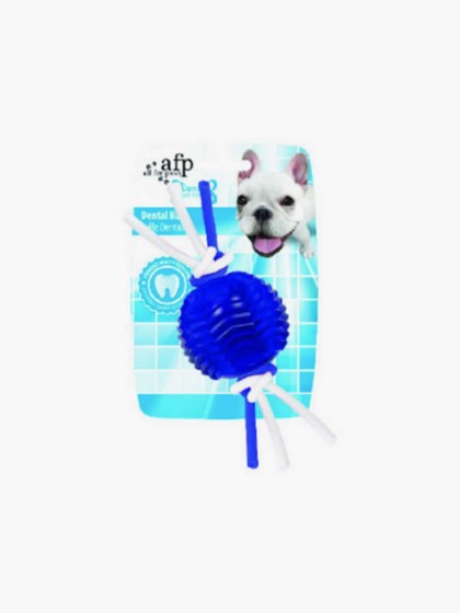 AFP Παιχνίδι Σκύλου οδοντικής φροντίδας Flexi Rope Dental Ball6,5x6,5x5,3cm
