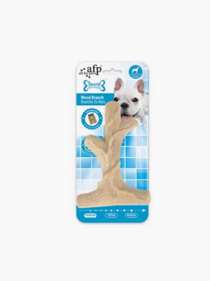 AFP Παιχνίδι Σκύλου οδοντικής φροντίδας Wood Branch με γεύση Peanut Butter 17CM ΜΠΕΖ