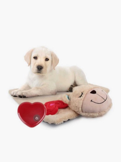 All For Paws Κουβέρτα Σκύλου μιμείται τους χτύπους της καρδιάς 40x34cm μπεζ