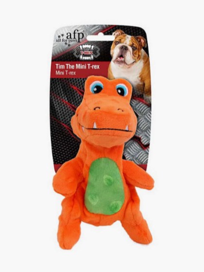 All For Paws My T-Rex Λούτρινο Παιχνίδι Σκύλου Small 18x15x9,5cm Πορτοκαλί