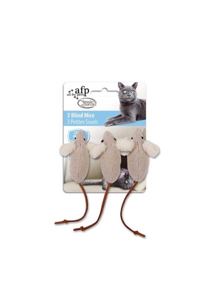 All for paws Παιχνίδι Γάτας Comfort blind mice 3τμχ 15x4x3cm