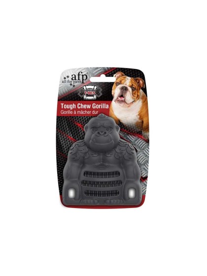 All For Paws Παιχνίδι Σκύλου My T-Rex Tough Chew Gorilla με θήκες για λιχουδιές Large 13x8,9x4,7cm ΓΚΡΙ
