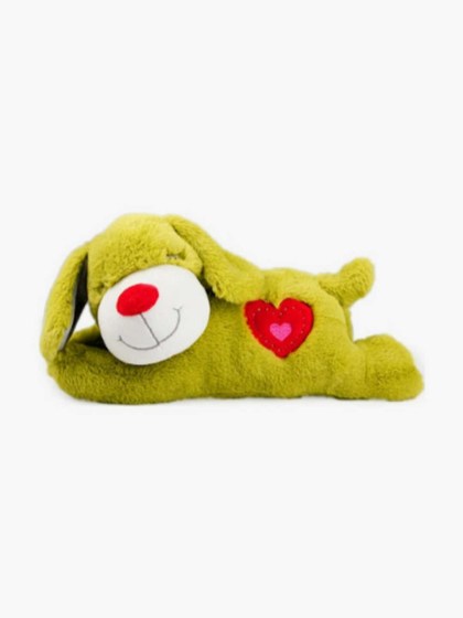 All For Paws Warm Dog Λούτρινο Παιχνίδι με Ήχο Με Σύστημα Θέρμανσης 38x20x18cm Πράσινο