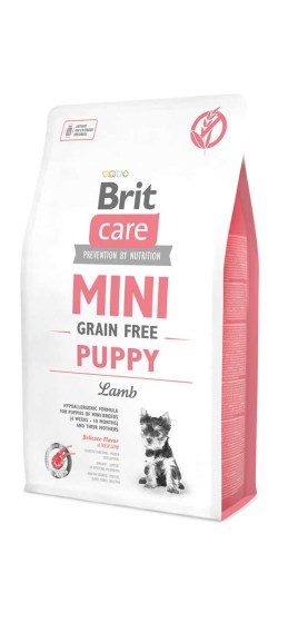 Brit Care Mini® Dog Grain Free Puppy Lamb 2kg Υποαλλεργική Τροφή Για Κουτάβια Μικρόσωμων Φυλών
