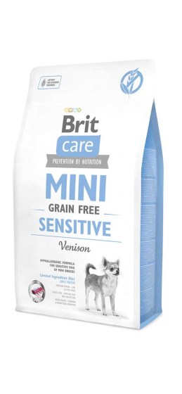 Brit Care Mini® Dog Grain Free Sensitive 2kg Υποαλλεργική Τροφή Μικρόσωμων Φυλών Με Ελάφι