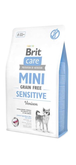 Brit Care Mini® Dog Grain Free Sensitive 7kg Υποαλλεργική Τροφή Μικρόσωμων Φυλών Με Ελάφι