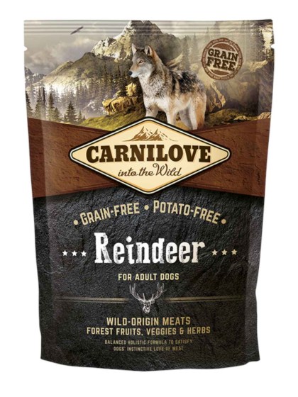 CARNILOVE Adult Dog Reindeer 1.5kg Ξηρά Τροφή για Ενήλικους Σκύλους με Τάρανδο