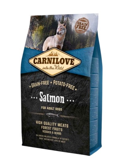 CARNILOVE Adult Dog Salmon 4kg Ξηρά Τροφή για Ενήλικους Σκύλους με Σολομό