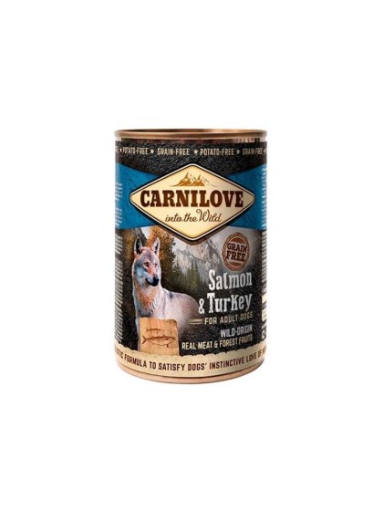 CARNILOVE Dog Adult Salmon & Turkey 400g Κονσέρβα για Σκύλους με Σολομό & Γαλοπούλα