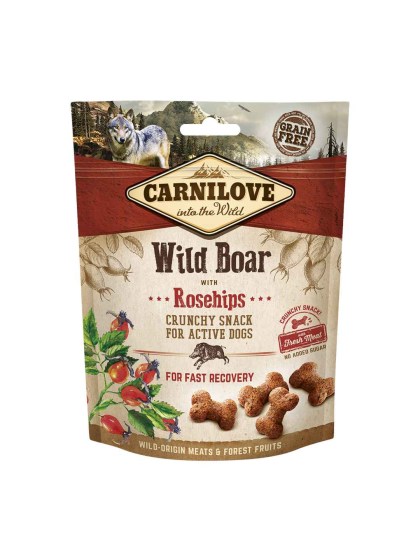 CARNILOVE Dog Fresh & Crunchy Wild Boar with Rosehips 200g Λιχουδίες για Σκύλους με Αγριόχοιρο