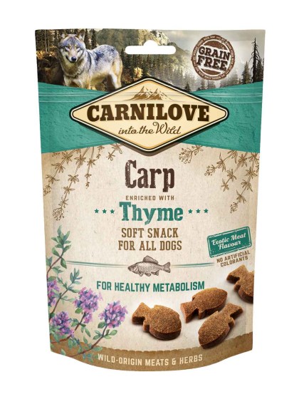 CARNILOVE Dog Snack Soft Carp & Thyme 200g