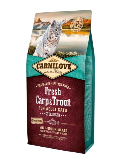 Carnilove Fresh Cat Adult Carp & Trout Sterilised 2kg