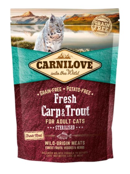 Carnilove Fresh Cat Adult Carp & Trout Sterilised 400gr