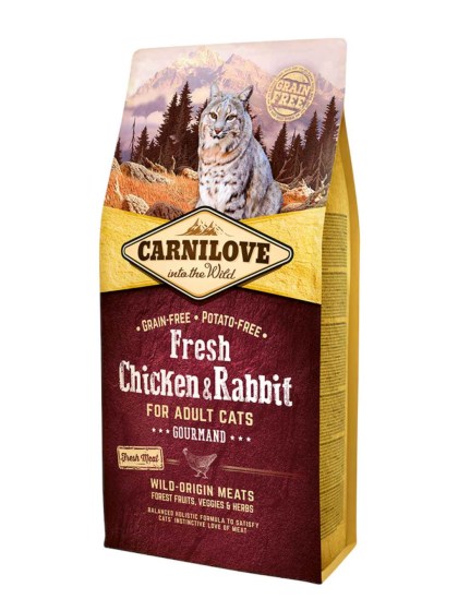 Carnilove Fresh Cat Adult Chicken & Rabbit Gourmand 2kg