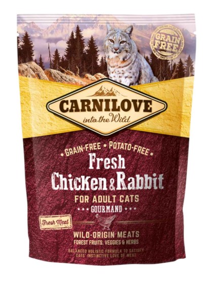Carnilove Fresh Cat Adult Chicken & Rabbit Gourmand 400g
