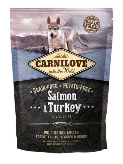 CARNILOVE Puppy Salmon and Turkey 1.5kg Ξηρά Τροφή για Κουτάβια με Σολομό και Γαλοπούλα