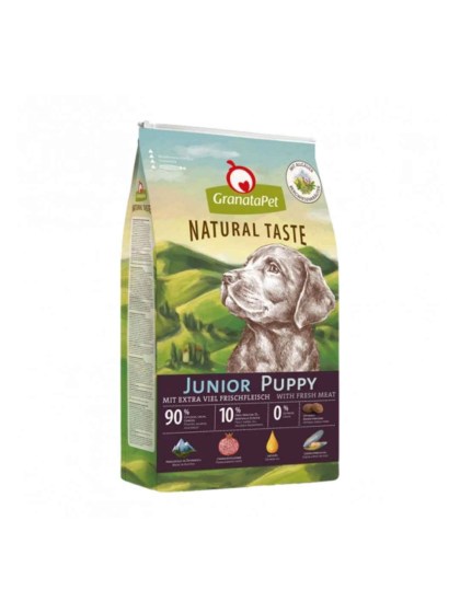 GranataPet Natural Taste Puppy/Junior Poultry & Salmon 12kg