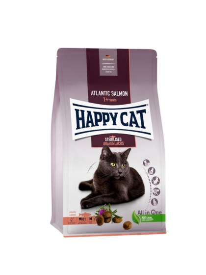 Happy Cat Sterilised Σολομος 10kg